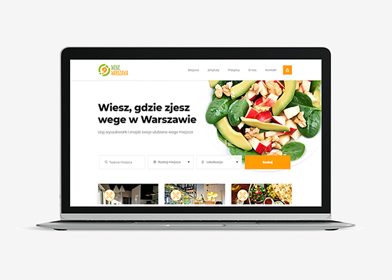 Projekt i wykonanie serwisu internetowego - Wege Warszawa